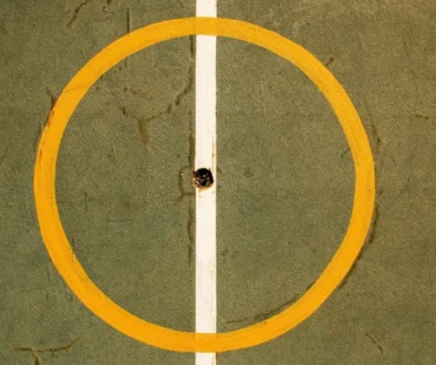 A Circle with a divider in the middle